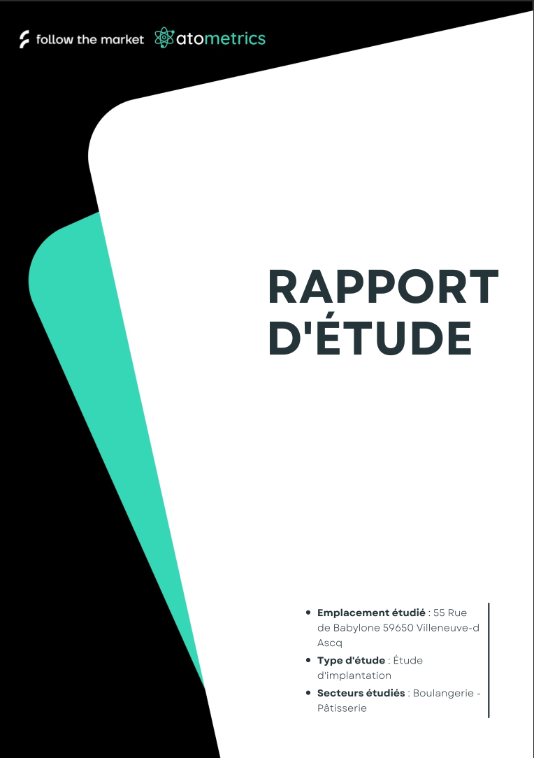 Première page de l'étude de marché
